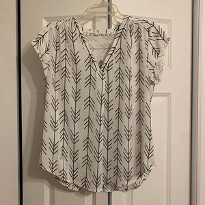 Black and white dress shirt